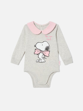 Body Jacques color crema de algodón orgánico con estampado de Snoopy | Special edition 