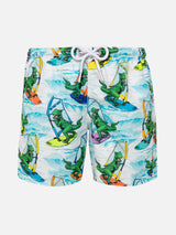 Jungen-Badeshorts mit Dinosaurier-Print