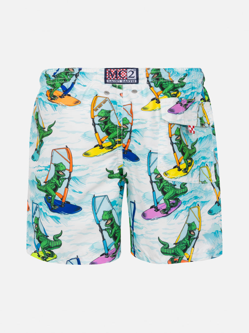 Jungen-Badeshorts mit Dinosaurier-Print