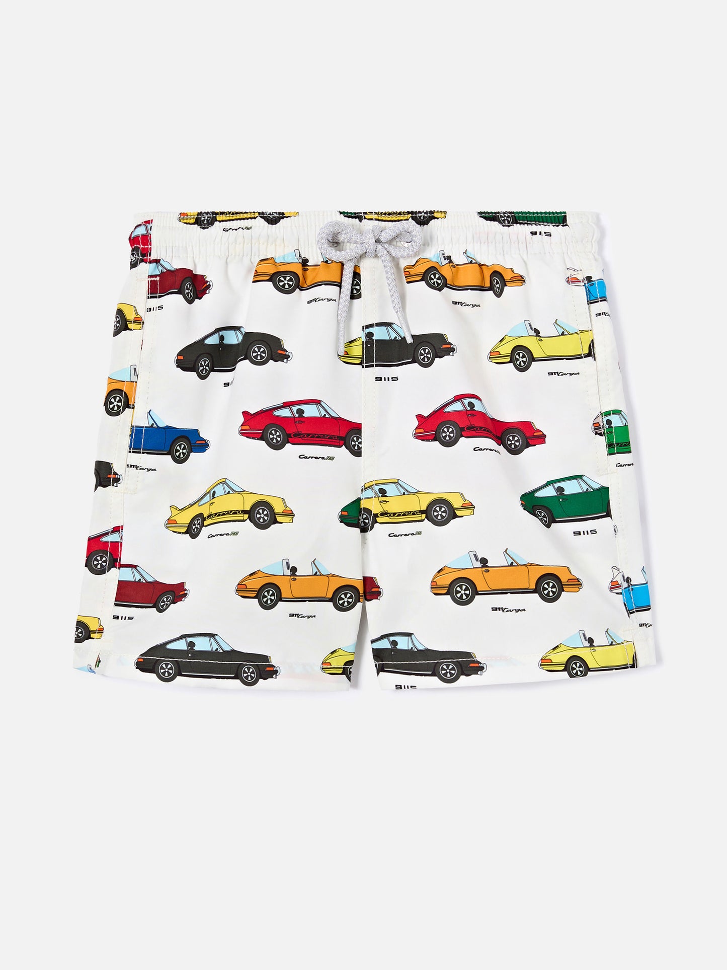 Jean swim shorts with all-over Porsche print | Special Edition