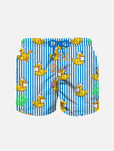 Boy swim shorts with Crypto ducky print | CRYPTO PUPPETS SPECIAL EDITION