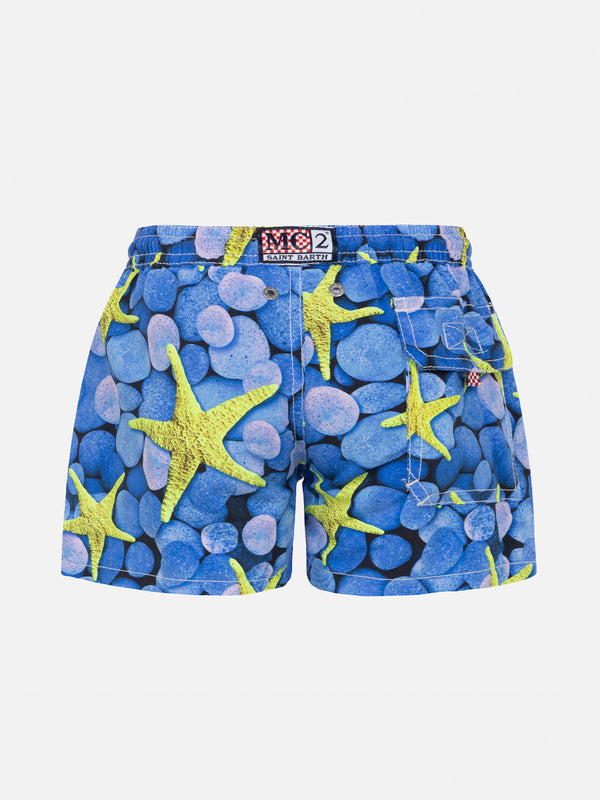 Badeshorts für Jungen mit Seestern-Print