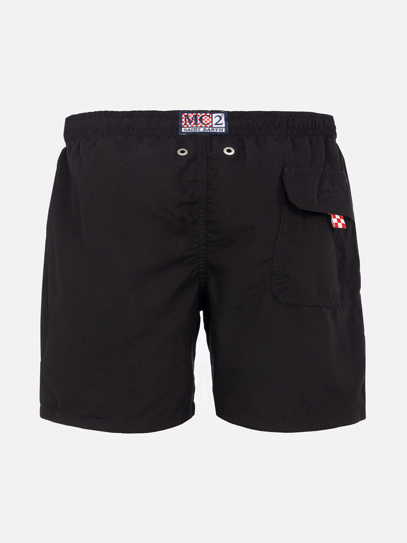 Boy swim shorts with Lucifer embroidery