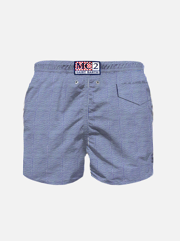 Boy swim shorts with stripes