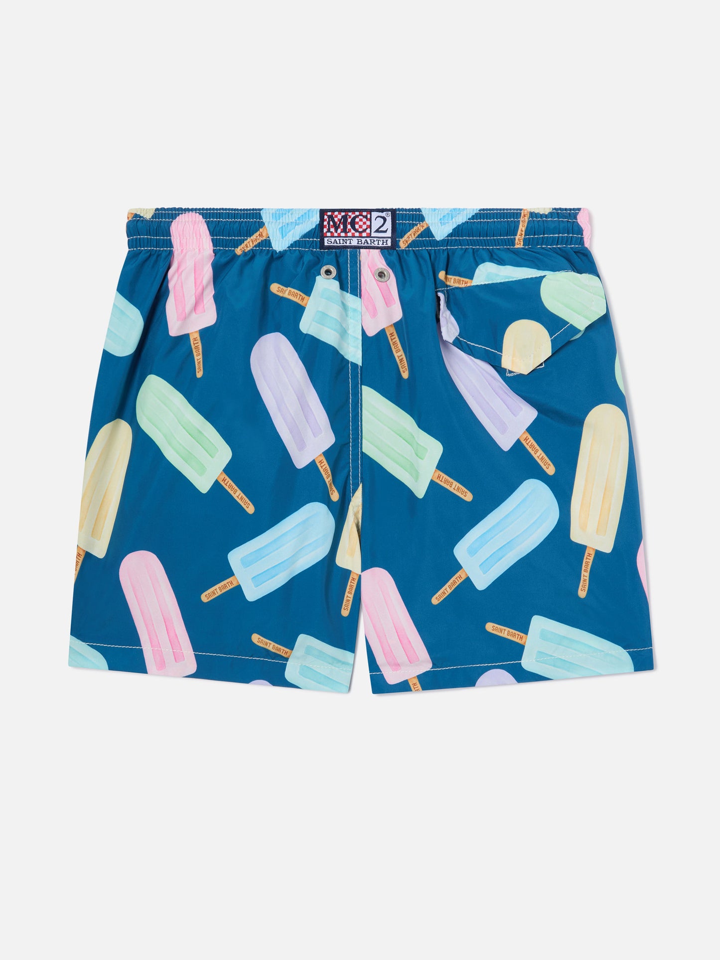 Short de bain garçon en tissu léger Jean Lighting avec imprimé esquimaux 