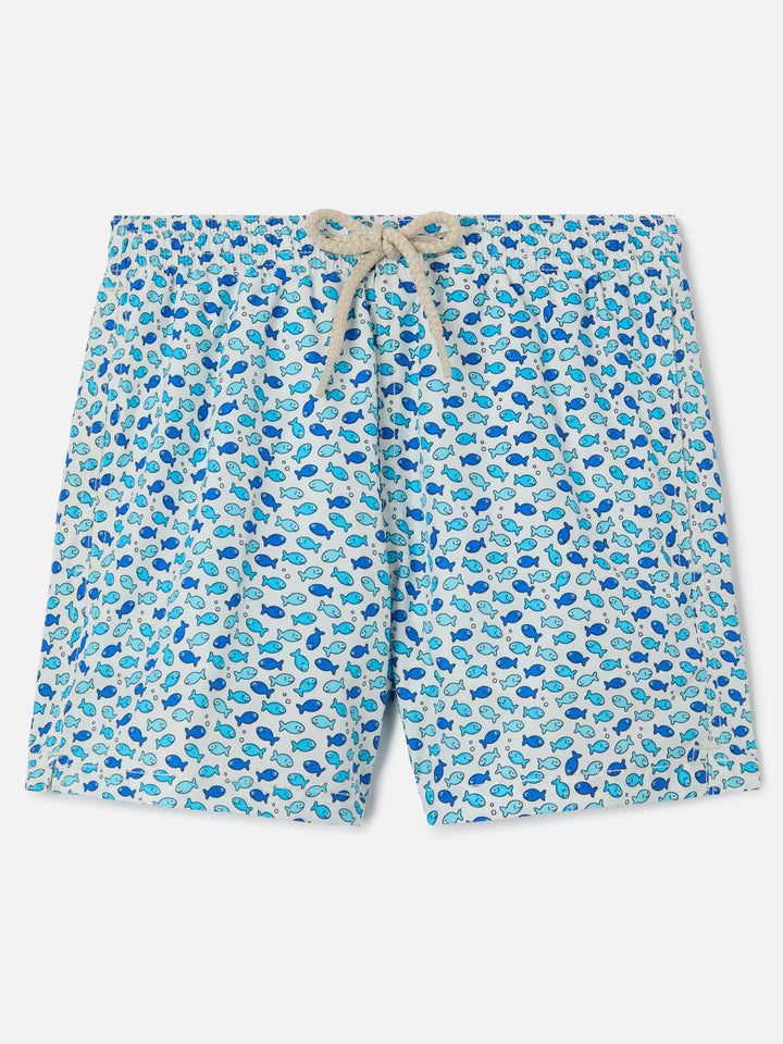 Jean Lighting swim shorts with Little Fish all-over print