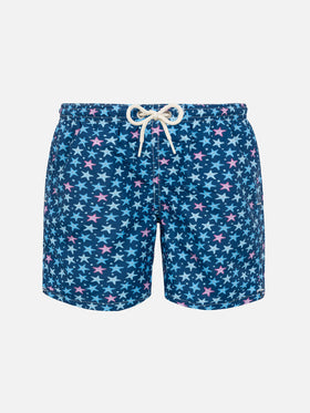 Badeshorts für Jungen aus leichtem Stoff von Jean Lighting mit Seestern-Aufdruck