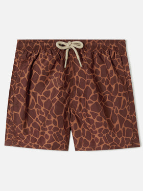 Bañador Jean Lighting con estampado animal Giraffe 
