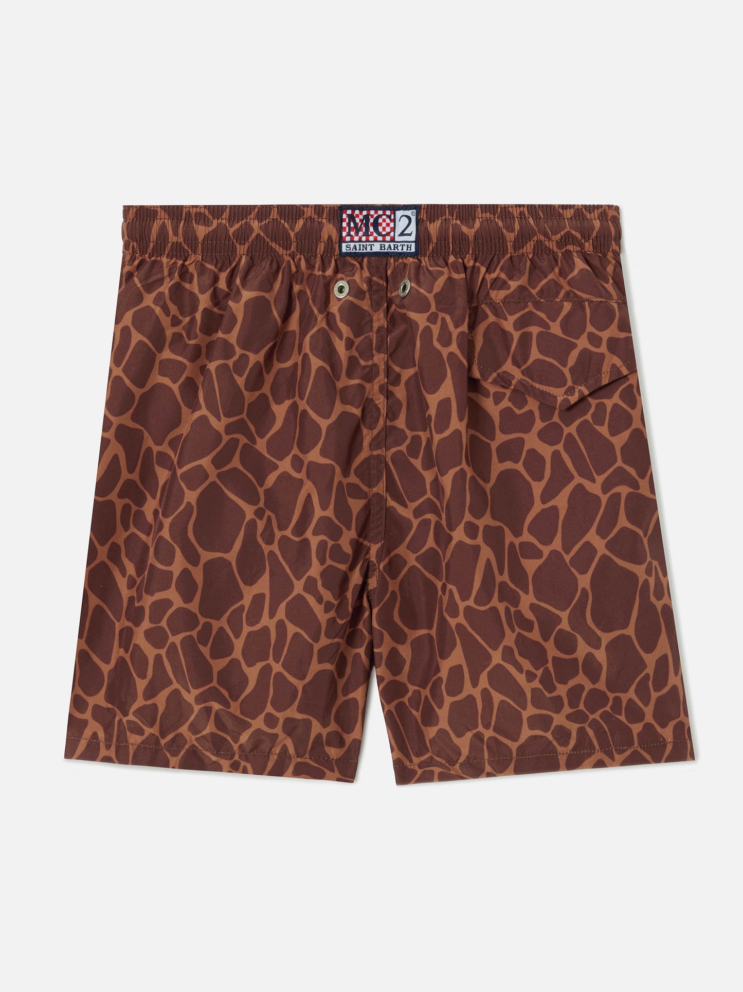 Jean Lighting swim shorts with Giraffe animal print