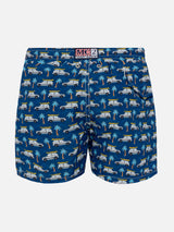 Jean Lighting lightweight fabric swim shorts with Panda car print | FIAT SPECIAL EDITION