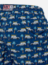 Jean Lighting lightweight fabric swim shorts with Panda car print | FIAT SPECIAL EDITION