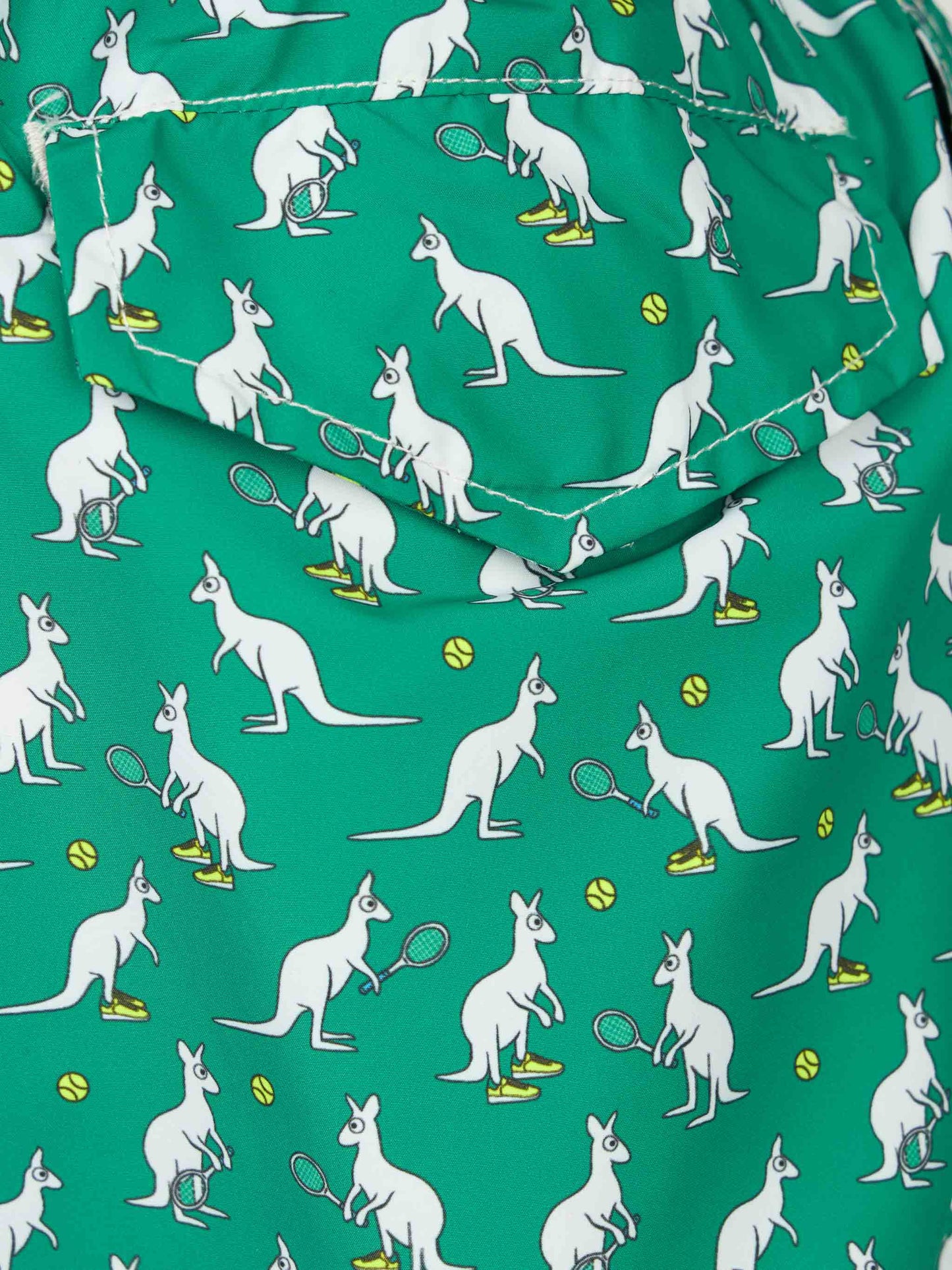 Boy lightweight fabric swim-shorts Jean Lighting with Australian brand logo print | AUSTRALIAN BRAND SPECIAL EDITION - MC2 Saint Barth