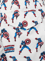 Badeshorts für Jungen aus leichtem Stoff von Jean Lighting mit „Captain America“-Aufdruck | MARVEL-SONDERAUSGABE