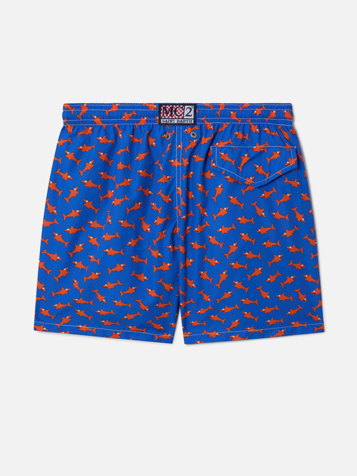 Costume da bagno da bambino con stampa squali