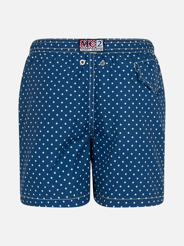 Badeshorts für Jungen aus leichtem Stoff von Jean Lighting mit Polka-Dots-Print