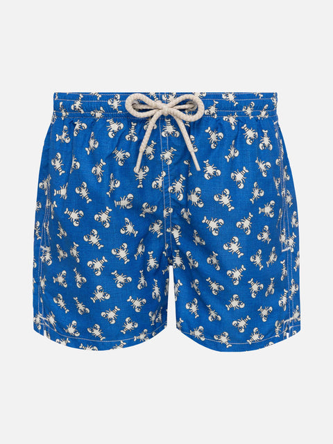 Jean Lighting lightweight fabric swim shorts with lobster print - MC2 Saint Barth