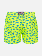 Jean Lighting lightweight fabric swim shorts with shark print