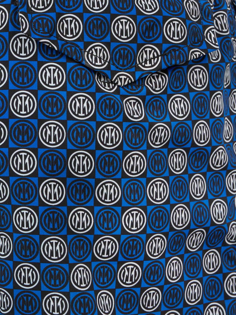 Jean Lighting lightweight fabric swim shorts with Inter logo print|INTER FC SPECIAL EDITION