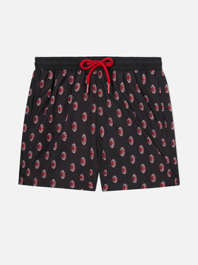 Short de bain en tissu léger Jean Lighting avec imprimé logo Milan|AC MILAN SPECIAL EDITION 