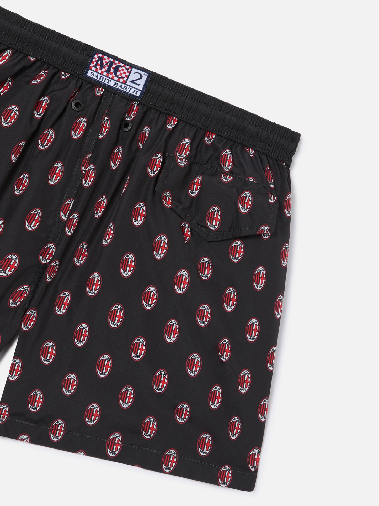 Short de bain en tissu léger Jean Lighting avec imprimé logo Milan|AC MILAN SPECIAL EDITION 