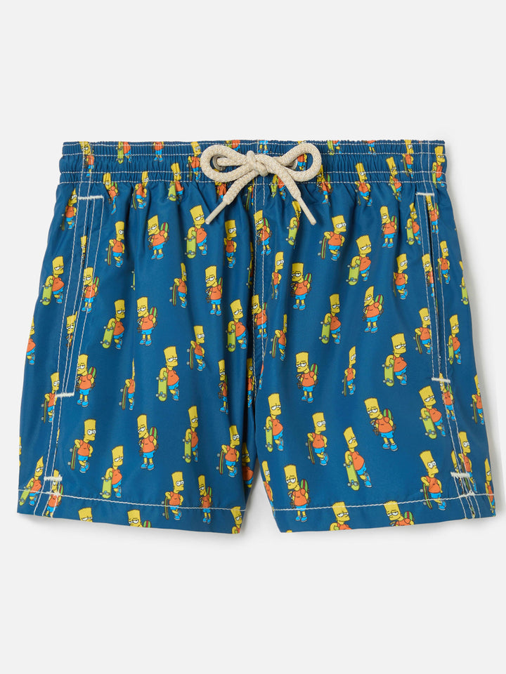 Badehose für Jungen aus leichtem Stoff mit Skater-Bart-Print | THE SIMPSONS SPECIAL EDITION 