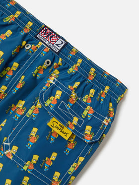 Badeshorts für Jungen aus leichtem Stoff mit Skater-Bart-Aufdruck | DIE SIMPSONS-SONDERAUSGABE