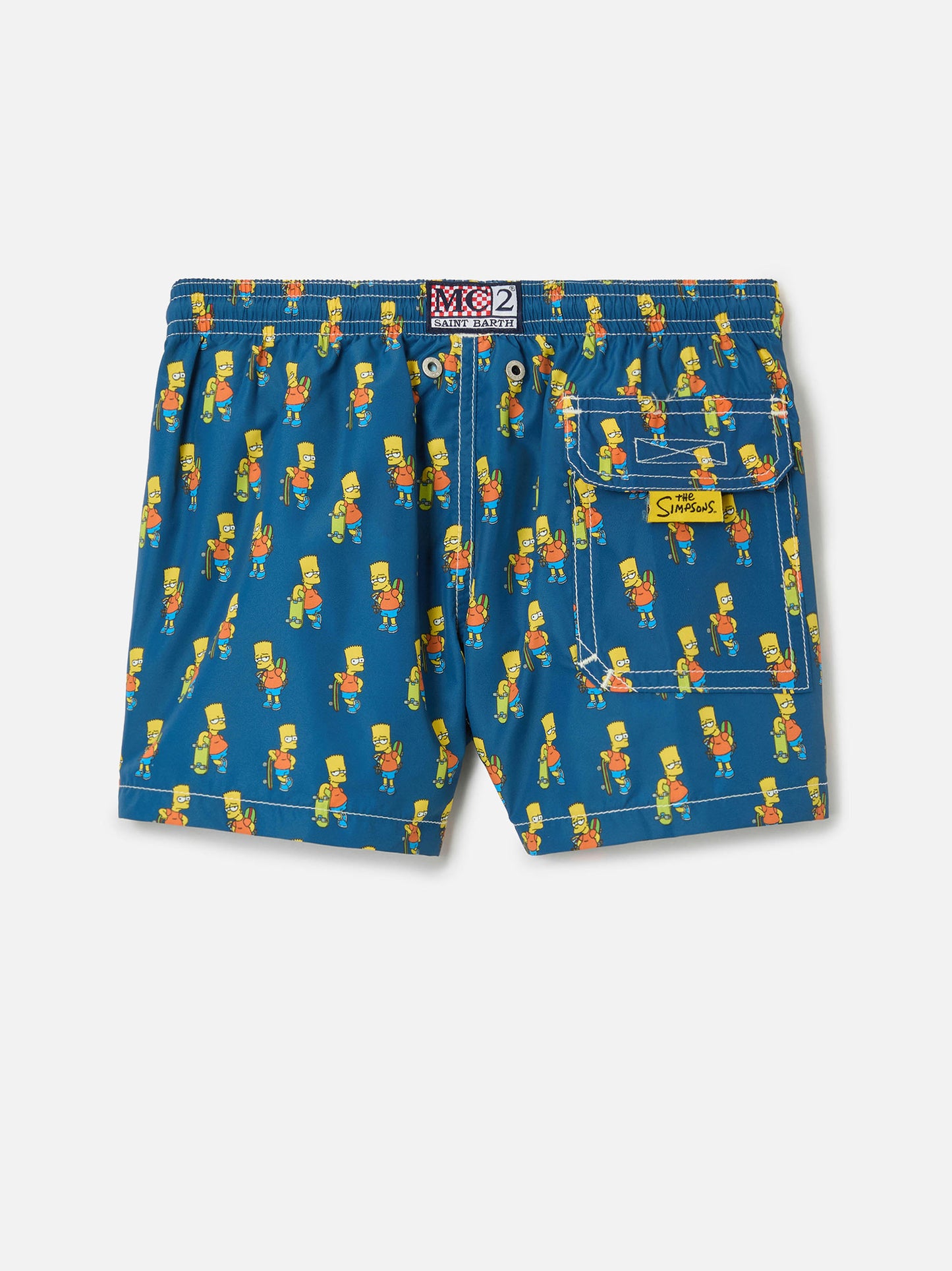 Boy light fabric swim shorts with skater Bart print | THE SIMPSONS SPECIAL EDITION