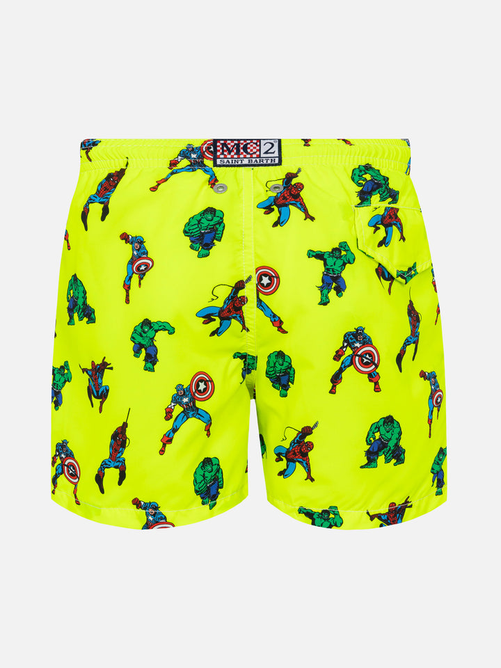 Badeshorts aus leichtem Stoff von Jean Lighting mit Superhelden-Aufdruck | MARVEL SPECIAL EDITION