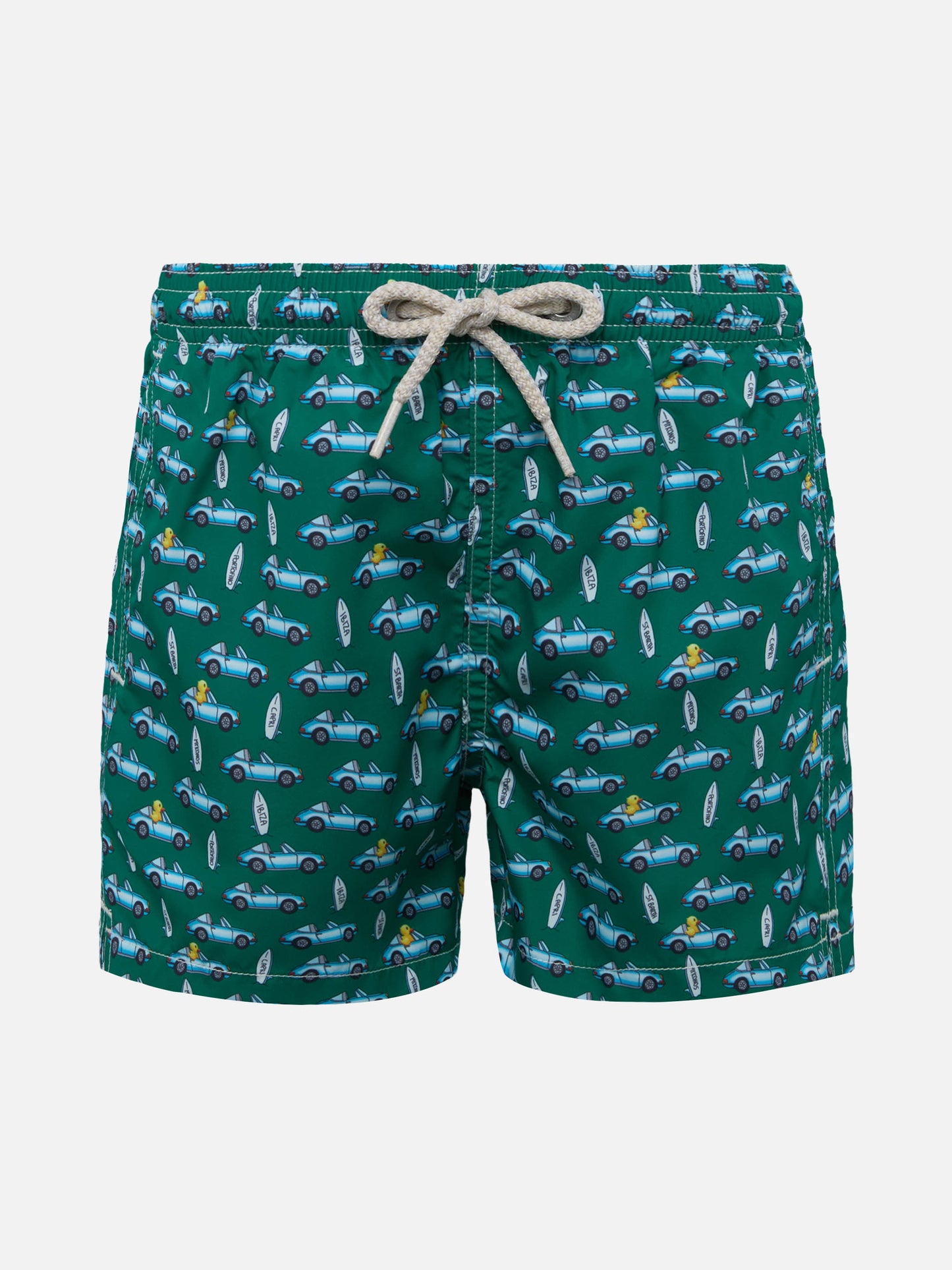 Costume mare Jean Lighting in tessuto leggero con stampa spiaggia