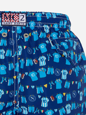Badeshorts Jean Lighting mit SSC Napoli Balconi Allover-Print | SSC NAPOLI SPECIAL EDITION 