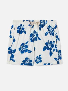 Costume Jean Lighting con fantasia floreale Ibisco all-over