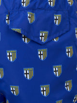 Boy lightweight fabric swimshorts with Parma print | PARMA CALCIO SPECIAL EDITION