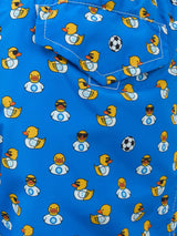 Costume da bagno da bambino in tessuto leggero con stampa logo Ducky e Napoli | SSC NAPOLI SPECIAL EDITION