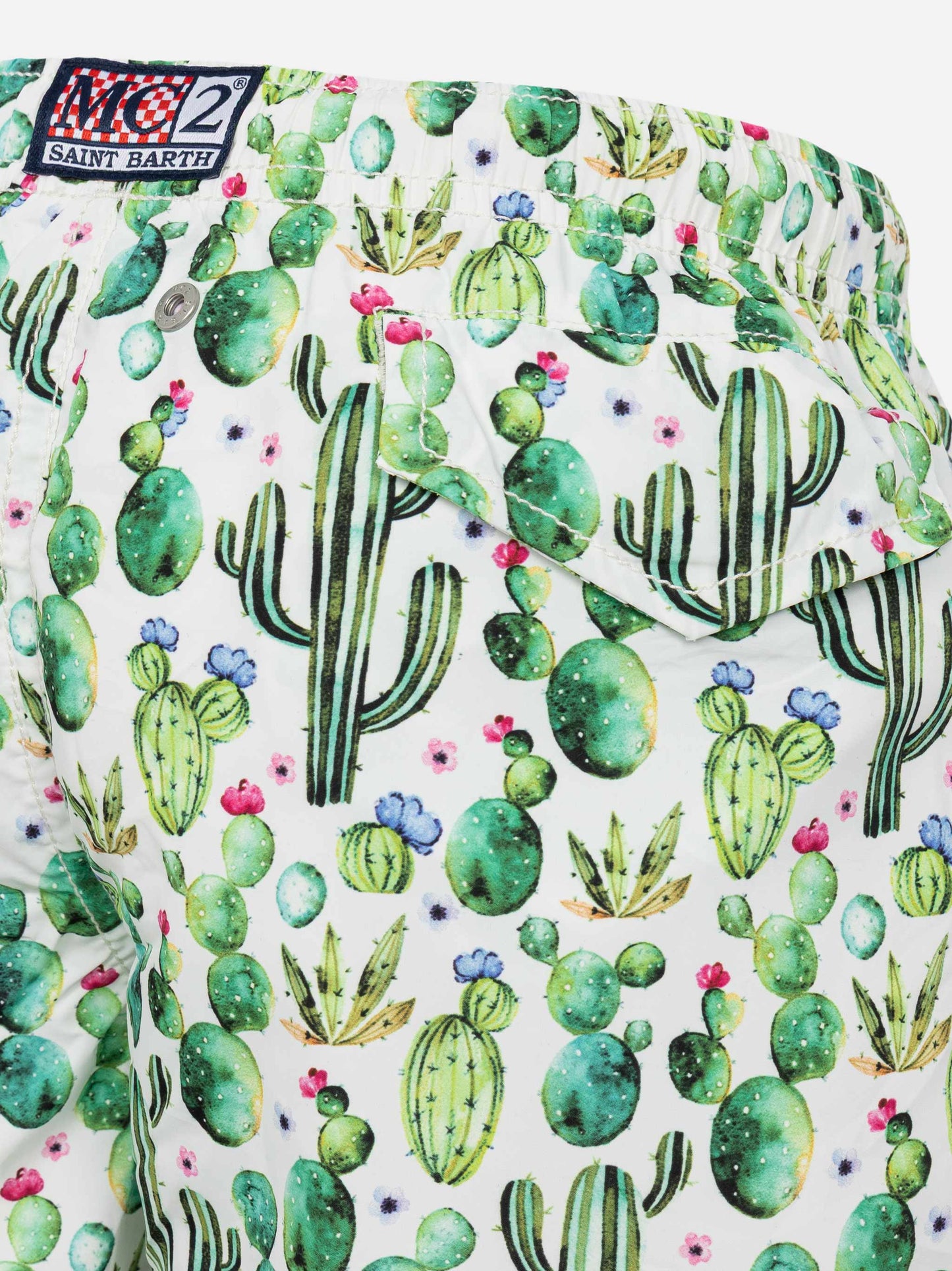 Costume da bagno Jean Lighting in tessuto leggero con stampa cactus