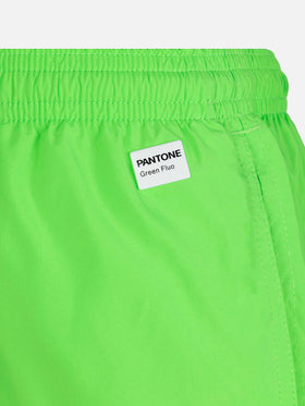 Leichte Badeshorts in Neongrün von Jean Lighting Pantone | PANTONE® SPECIAL EDITION