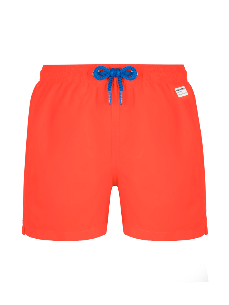 Costume mare Jean Lighting Pantone in tessuto leggero arancione fluo | PANTONE® SPECIAL EDITION