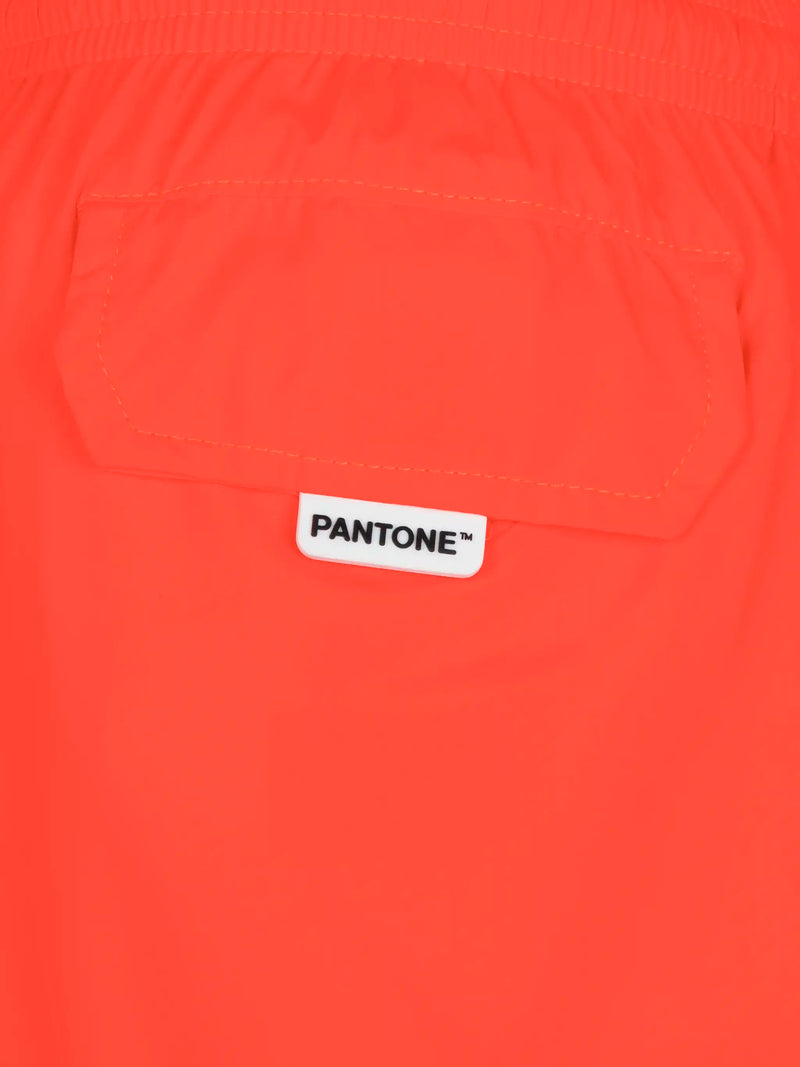 Costume mare Jean Lighting Pantone in tessuto leggero arancione fluo | PANTONE® SPECIAL EDITION