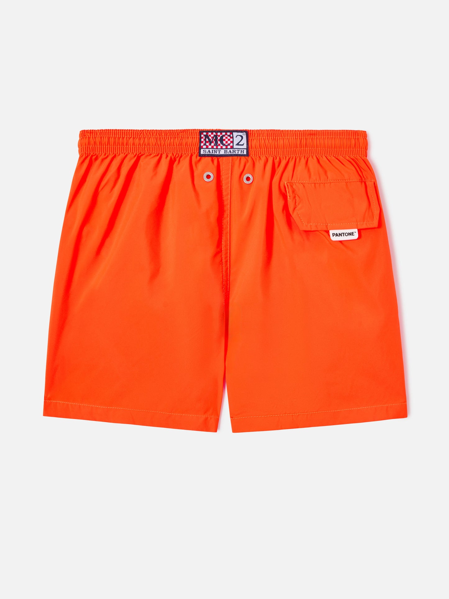 Short de bain léger orange fluo Jean Lighting Pantone | PANTONE® SPECIAL EDITION 