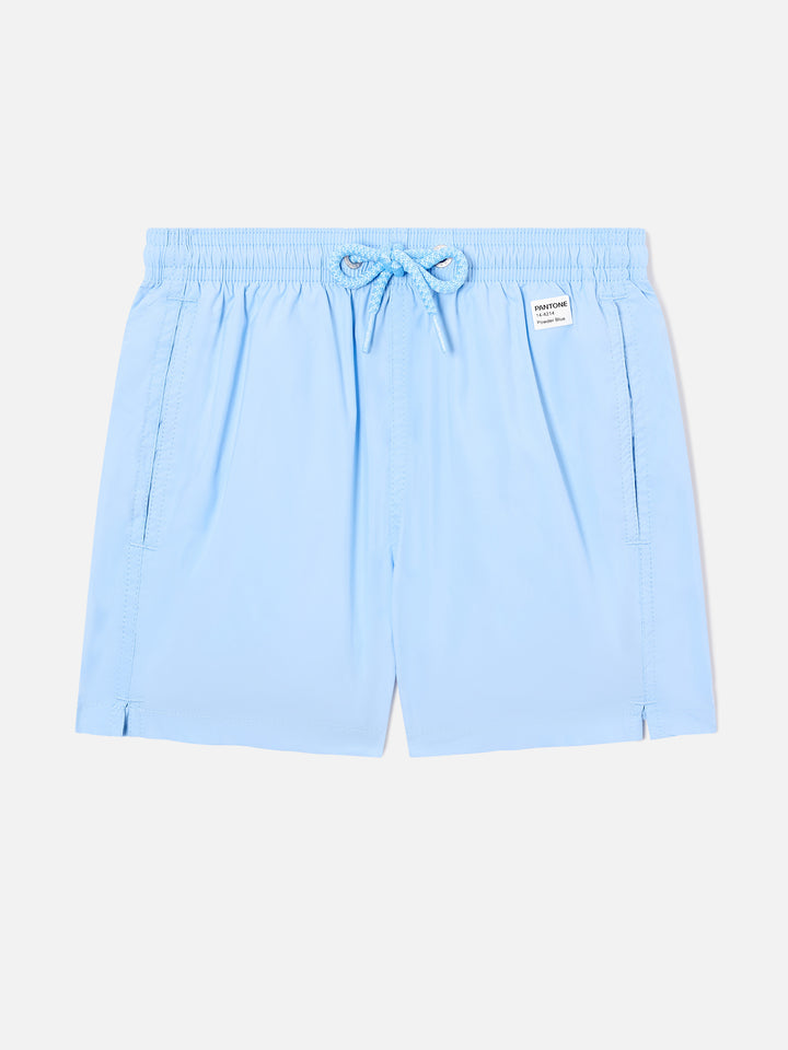 Jean Lighting Pantone swim shorts solid sky blue