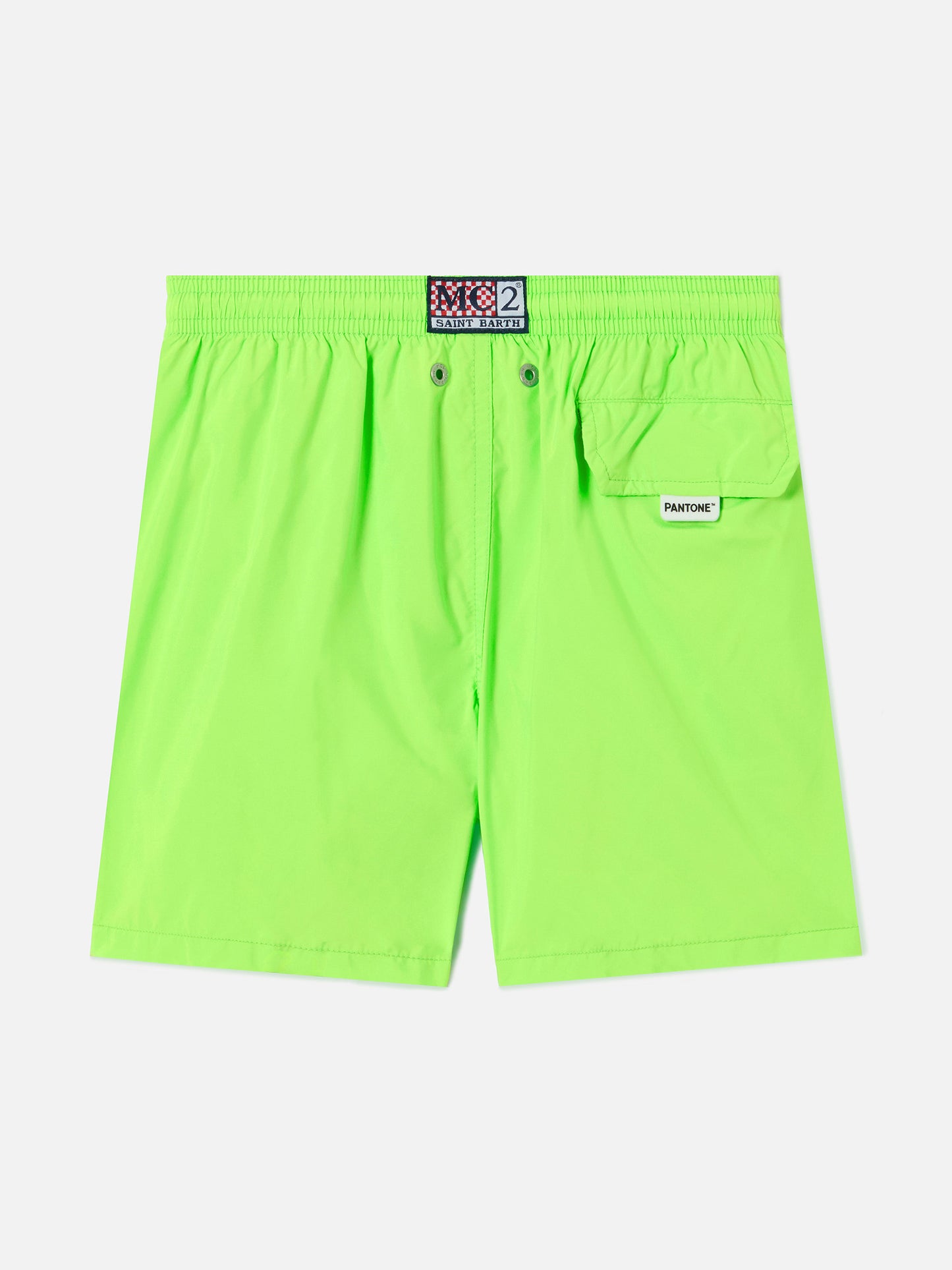 Costume Jean Lighting Pantone tinta unita Verde Fluo