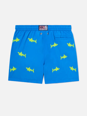Bañador short para niño con bordado 