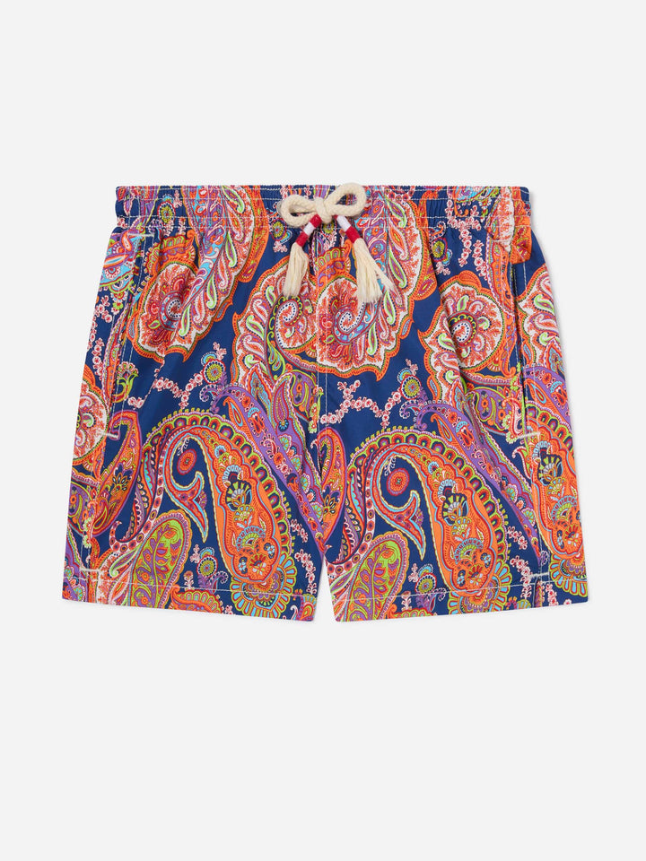 Short de bain léger Jean Lighting 70 avec imprimé cachemire 