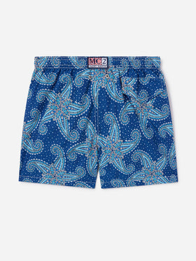 Bañador shorts para niño con estampado paisley 