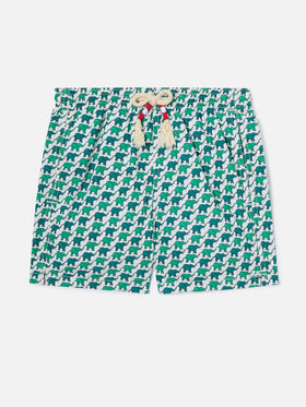 Short de bain garçon à imprimé éléphant 