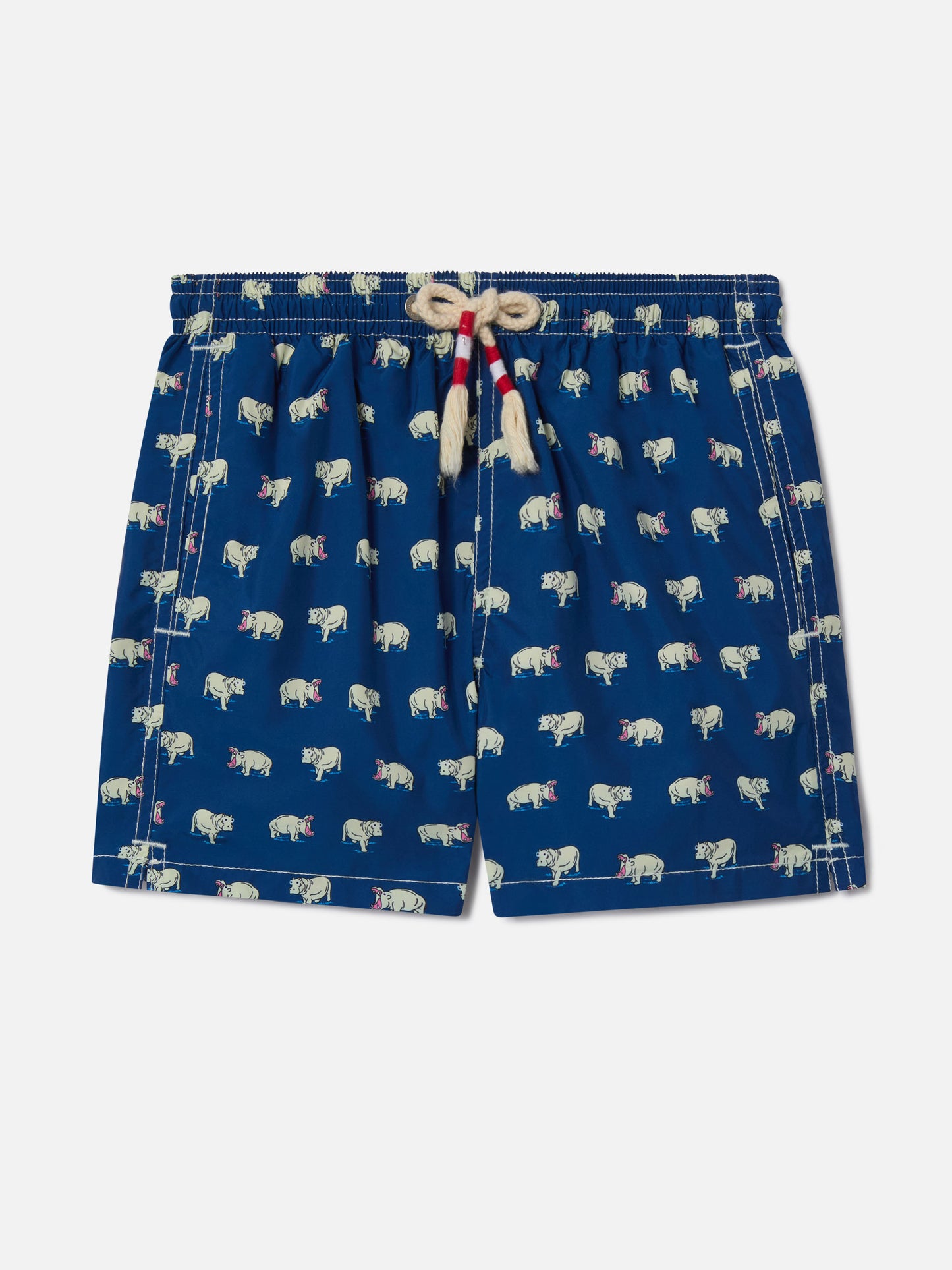 Leichte Badeshorts Jean Lighting 70 mit Nilpferd-Print 
