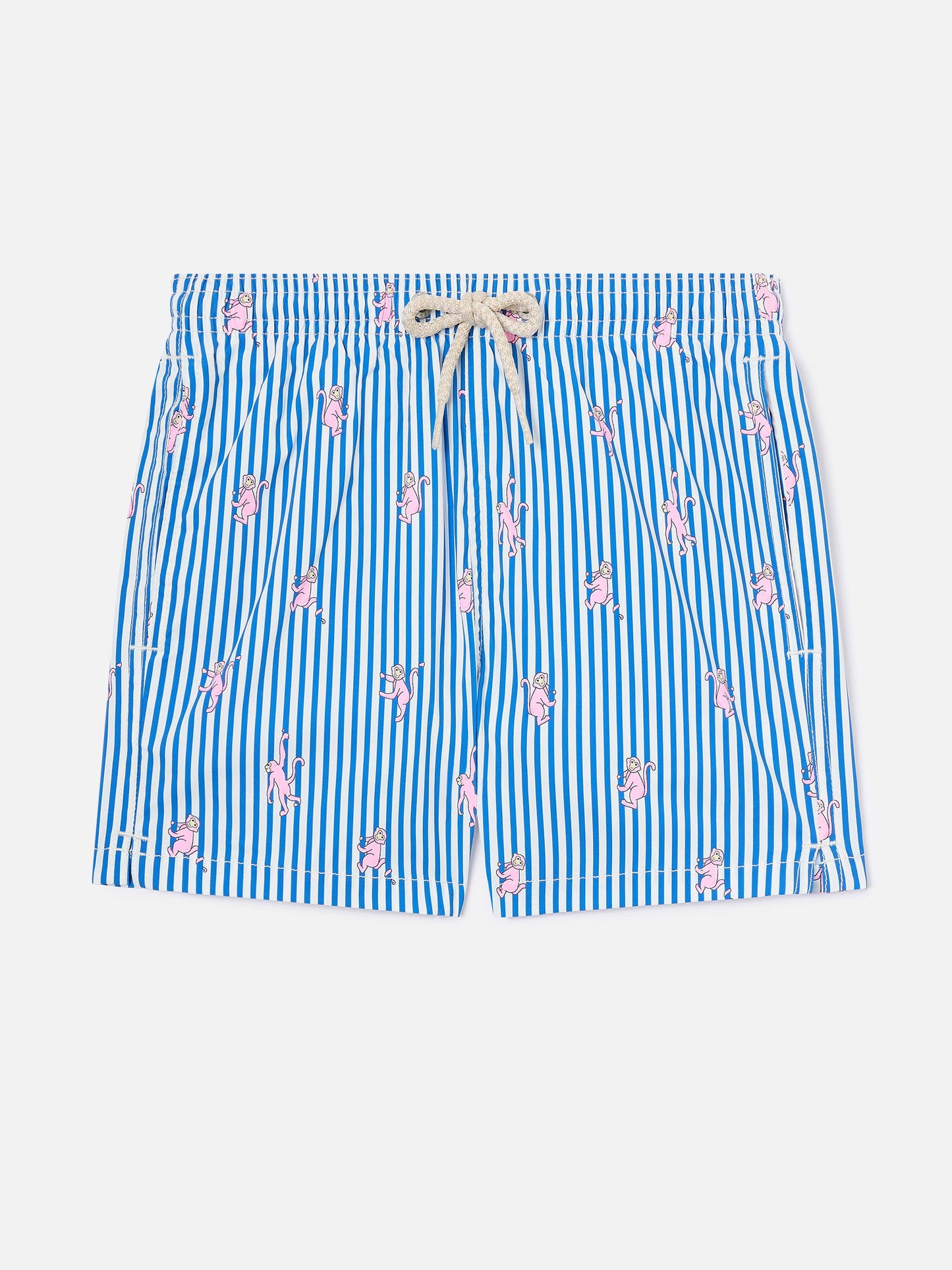 Costume Jean Lighting Stretch rigato con stampa scimmiette