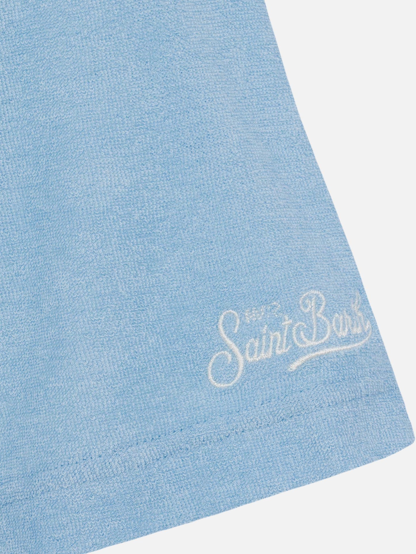Jeremy hellblaues Frottee-Poloshirt