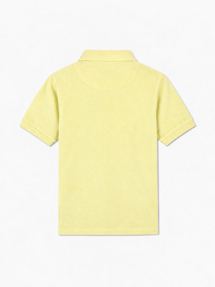 Polo de rizo amarillo pálido para niño Jeremy Jr 