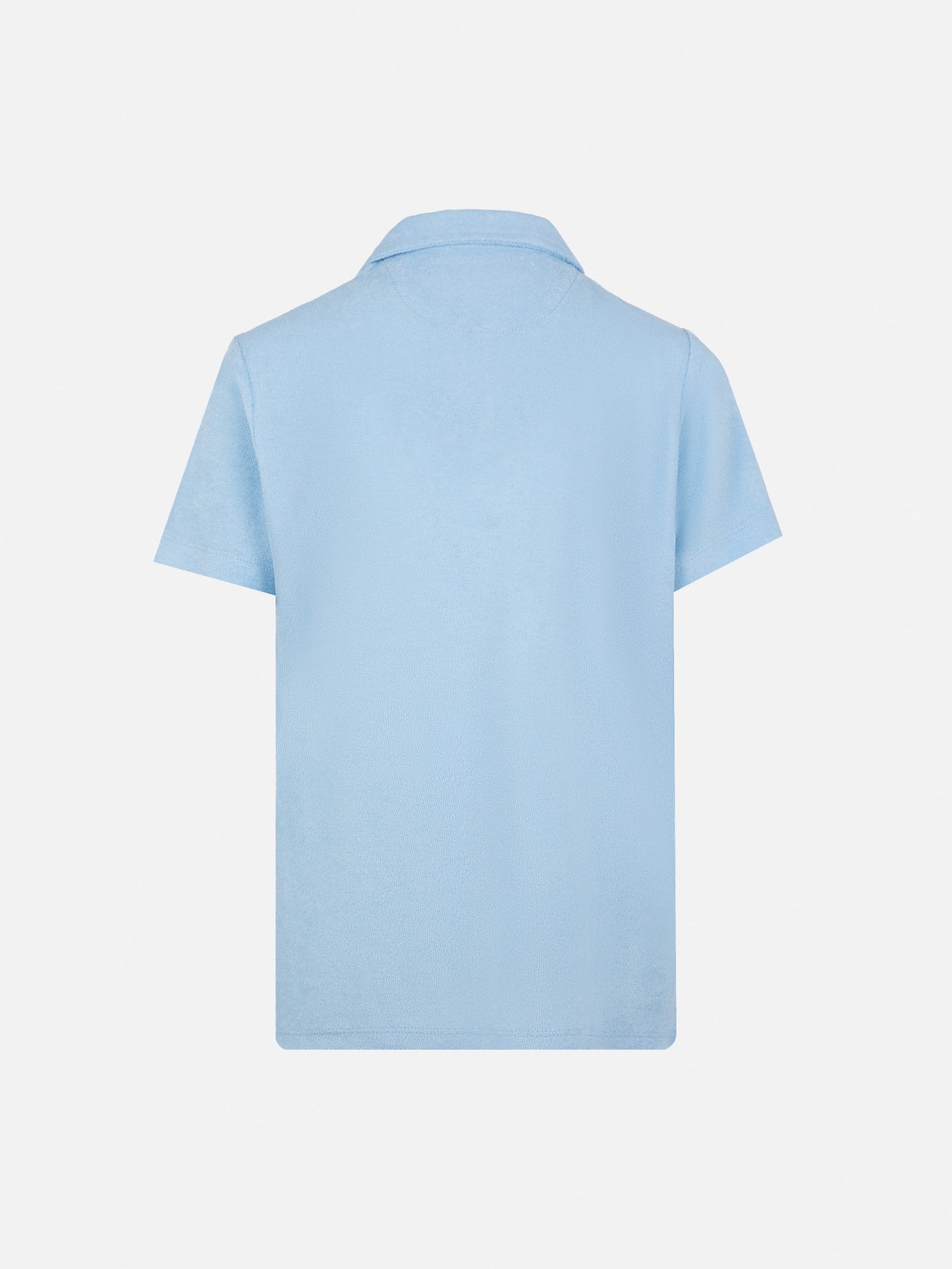Jeremy Jr light blue terry polo shirt