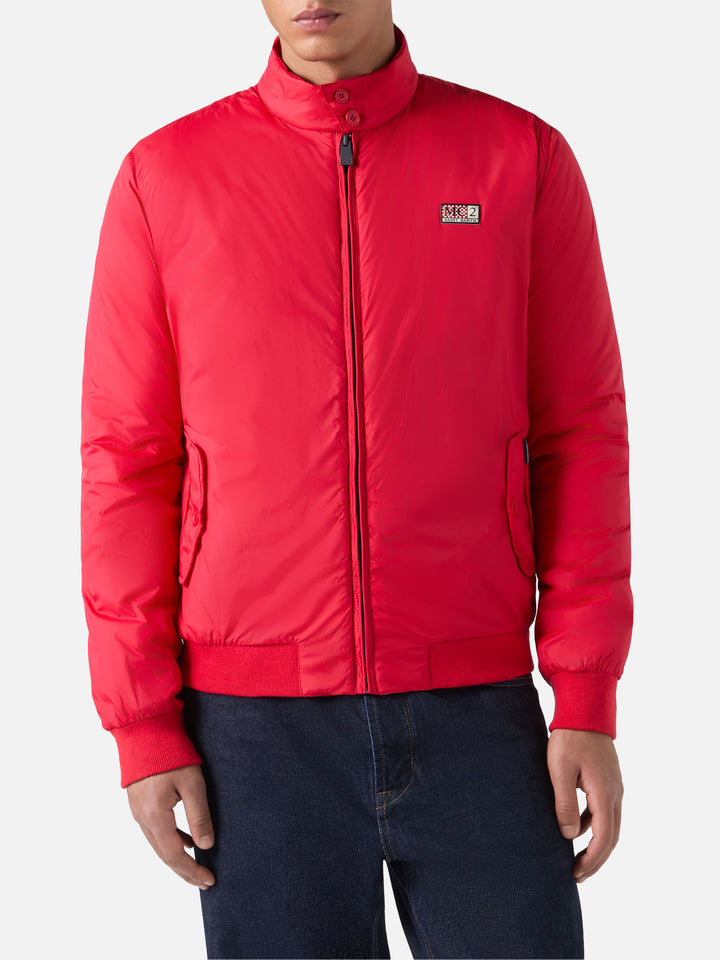Jet lightweight bomber jacket in red